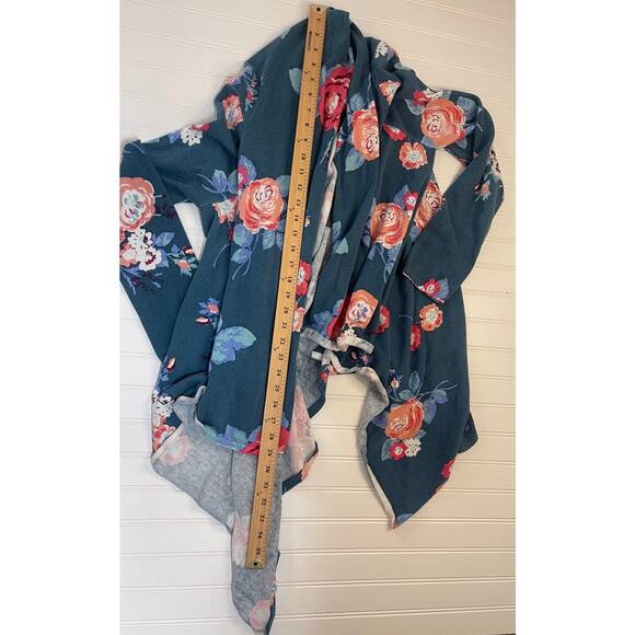Matilda Jane Cozy Days Cardigan Wrap Sweater Top Floral - Size Women's Medium - Picture 4 of 7